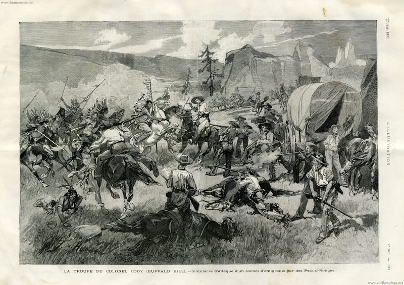 1889.06.22 L'Illustration - La Troupe de Colonel Bill 2