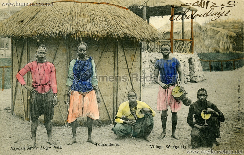1905 Exposition de Liège - Village Sénégalais - Toucouleurs bunt ABDOULAYE 2