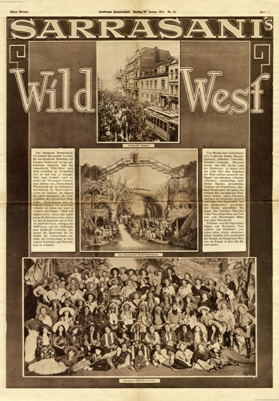 1914.01.30 Hamburger Fremdenblatt S19 Sarrasani WildWest