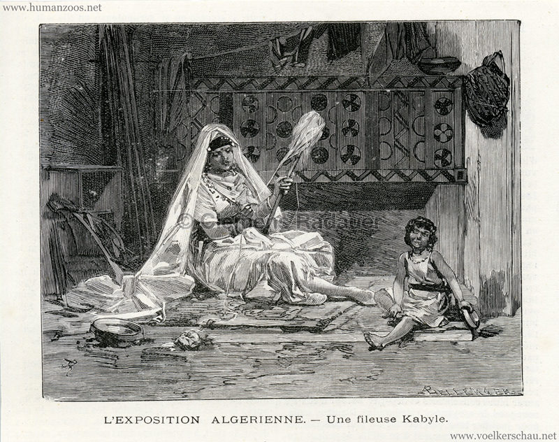 1889 Exposition Universelle Paris - L'Exposition Algerienne 1