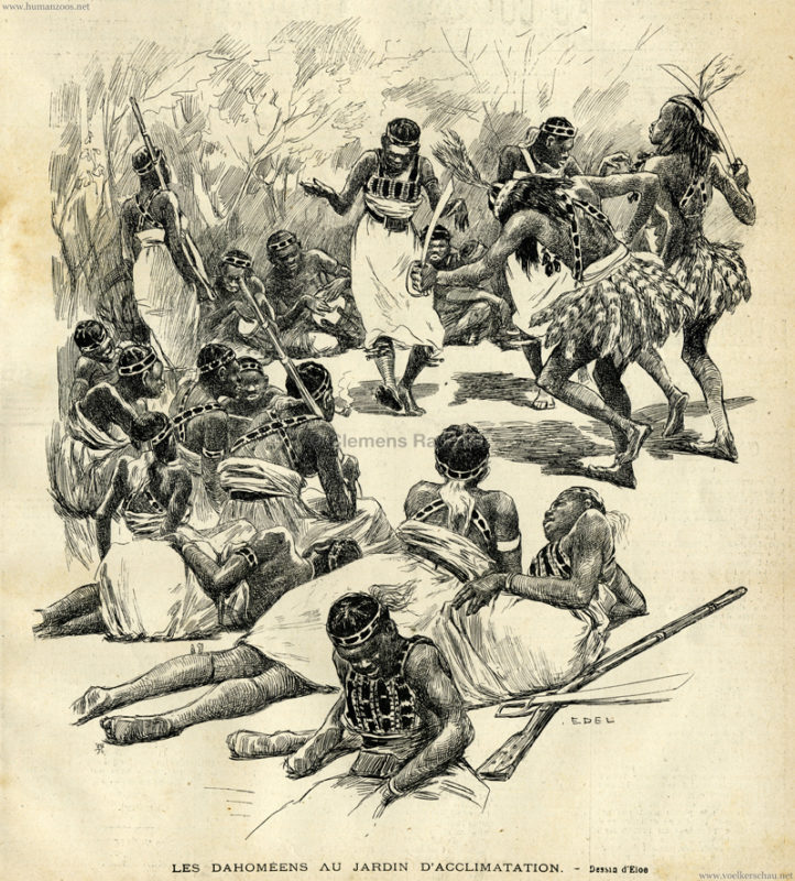 1891.02.22 Le Soleil du Dimanche - Les Dahomeens au Jardin d'Acclimatation D