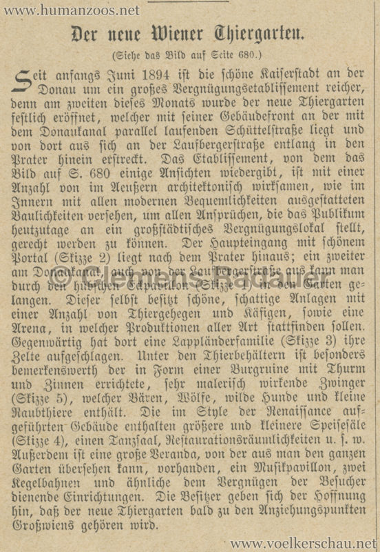 1894 Das Buch für Alle Heft 28 - Thiergarten am Schüttel Lappländer 2