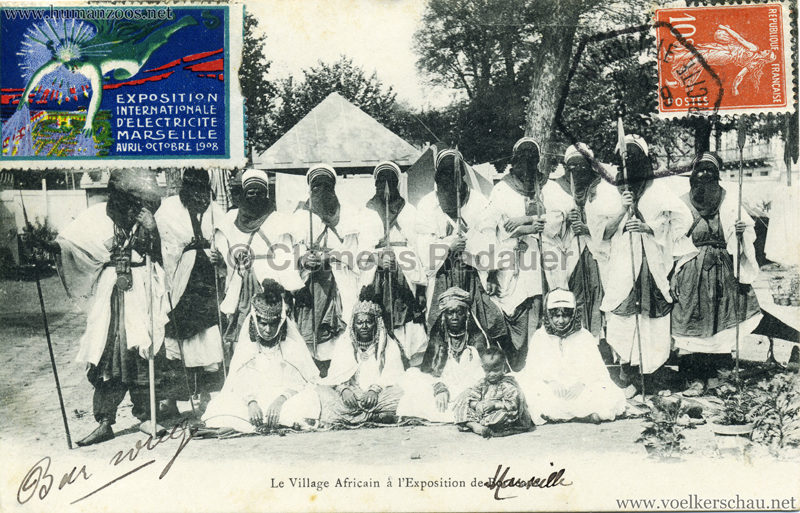 1908 Exposition internationale de l'Electricite Marseille - Le Village Africain