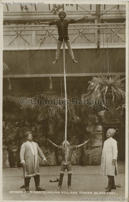 1931:1932 Indian Village Tower Blackpool - Hindoo Acrobats