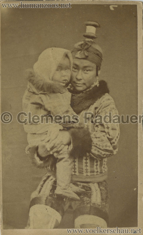 1877:1878 Hagenbeck Eskimo 5 - CDV - Adrian Jacobsen