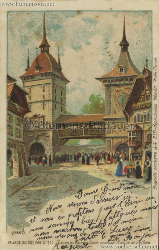 1900 Exposition Universelle de Paris - Village Suisse Tours de Berne