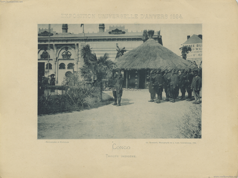 1894 Exposition Universelle d'Anver - Troupe Indigene