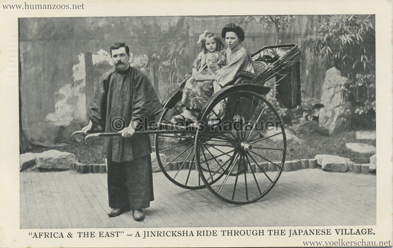 1909 Africa & The East - A Jinricksha ride through the Japanese Village