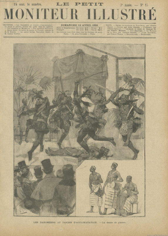 1891.04.13 Le Petit Moniteur Illustre - Les Dahomeens 1