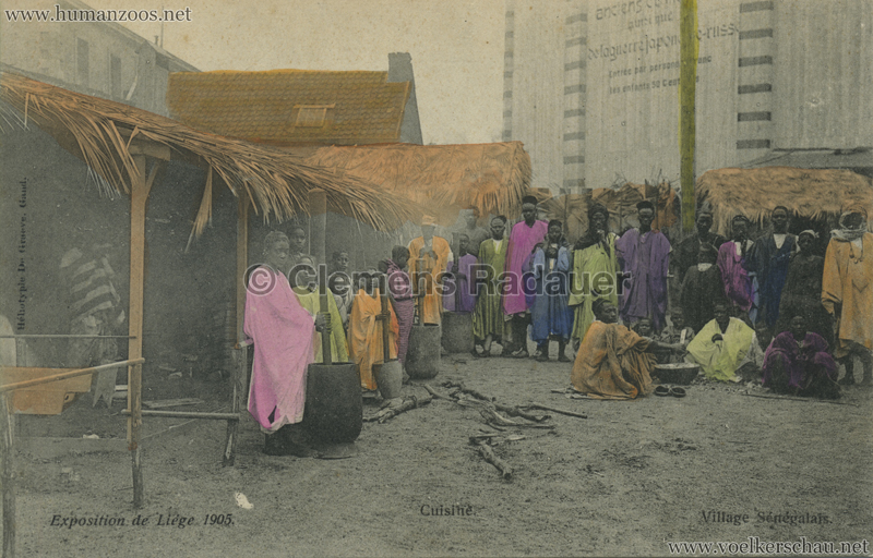 1905 Exposition de Liège - Village Sénégalais - Cuisine bunt 2