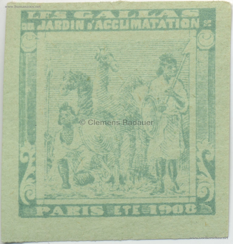 1908 Les Gallas - Jardin d'Acclimatation STAMP 47