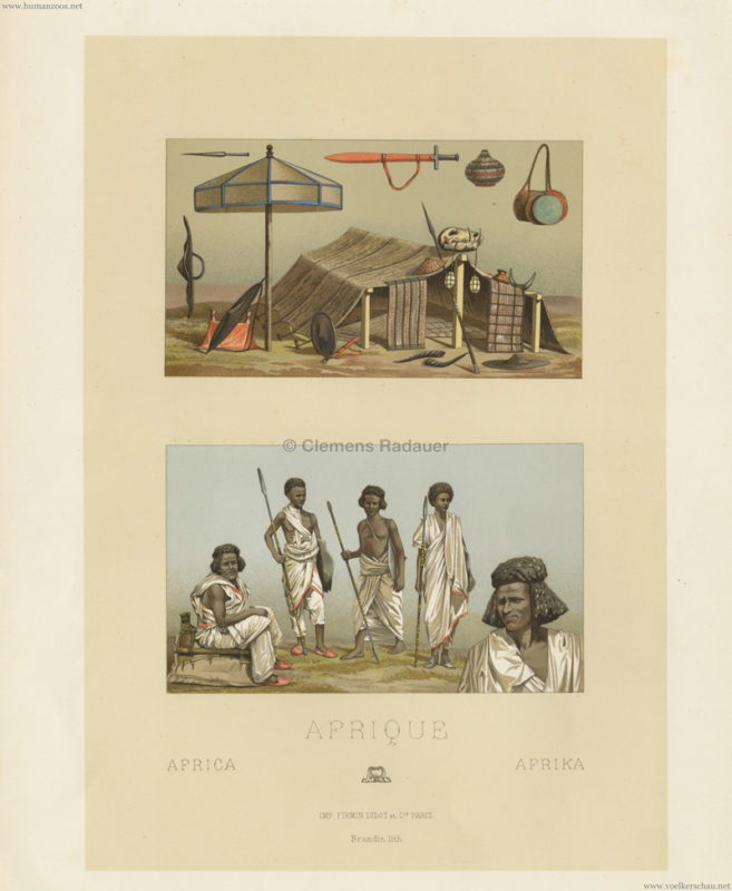 1888 Racinet - Costume Historique - Afrique Nubiens (1877) 1
