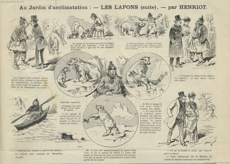 1889.01.26 Journal Amusant - Les Lappons au Jardin d'Acclimatation 2