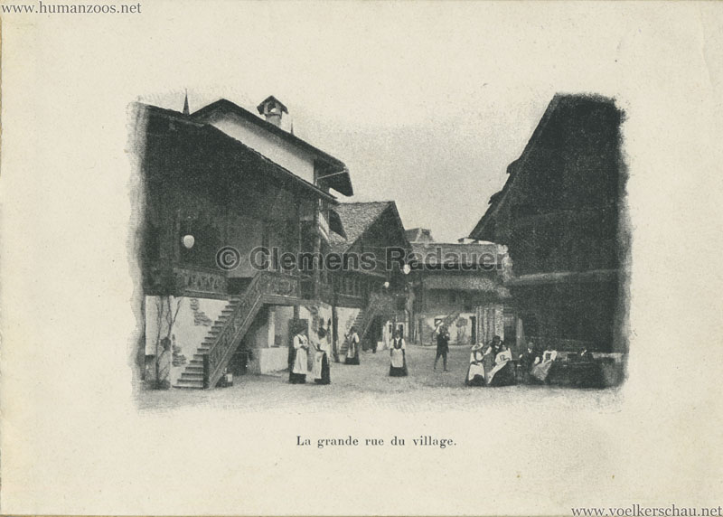 1900 Exposition Universelle de Paris - Vue du Village Suisse - 2. La grande rue du village