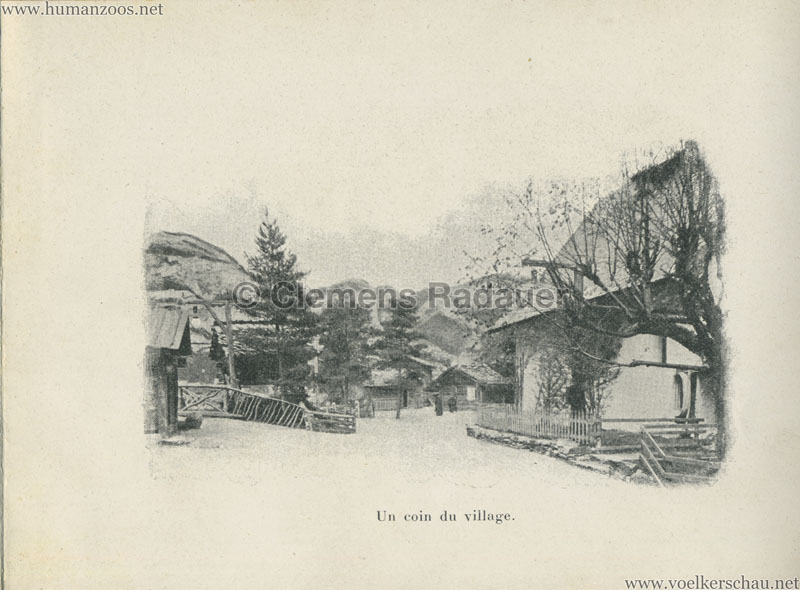 1900 Exposition Universelle de Paris - Vue du Village Suisse - 4. Un coin du village
