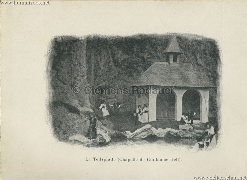 1900 Exposition Universelle de Paris - Vue du Village Suisse - 7. La Tellsplatte (Chapelle de Guillaume Tell)