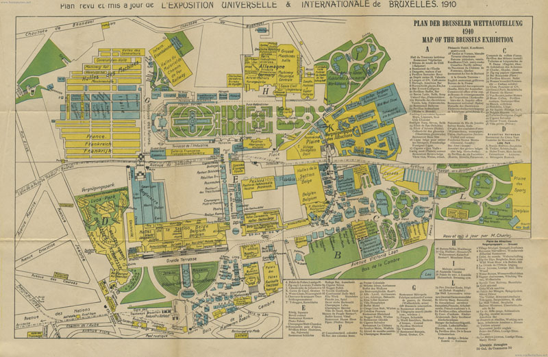 1910 Exposition Bruxelles PLAN