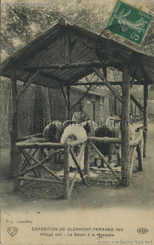 1910 Exposition de Clermont-Ferrand Village Noir - Le Salam a la Mosquee