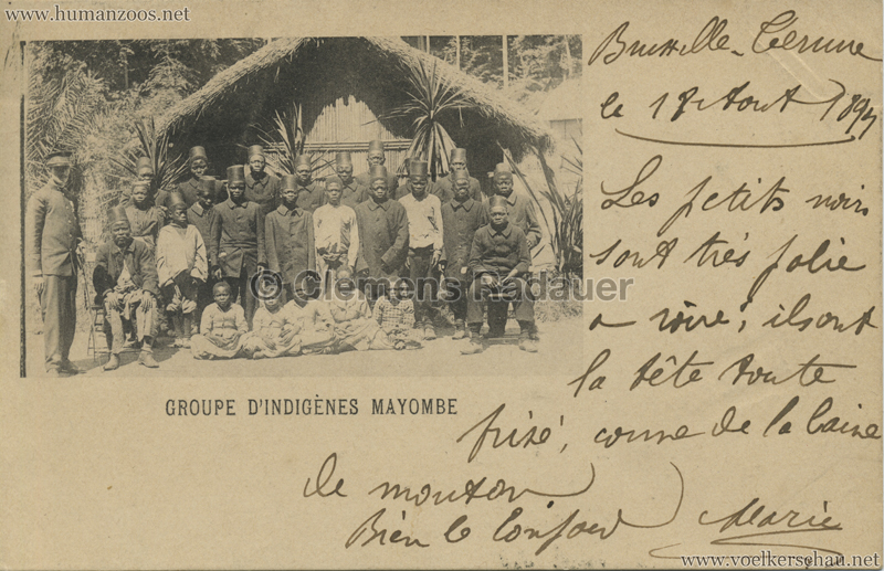 1897 Exposition Internationale de Bruxelles Tervueren - Groupe d'Indigenes Mayombe 3