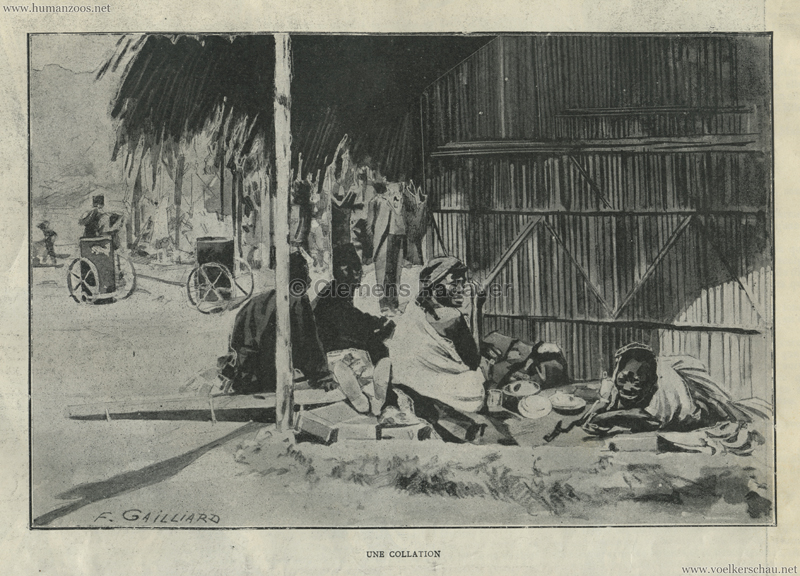 1897.07.18 L'Illustration Europeenne - Les Congolais a l'Exposition coloniale de Tervueren - Une collation