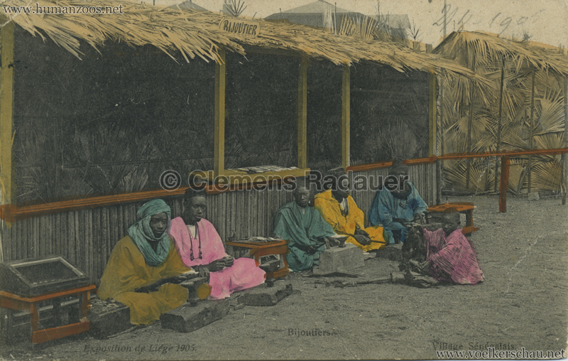 1905 Exposition de Liège - Village Sénégalais - Bijoutiers bunt 2