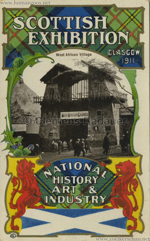 1911 The Scottish National Exhibition - West African Village