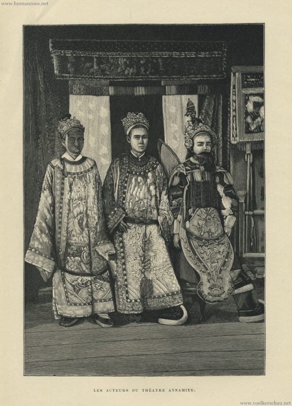 1889 exposition universelle grande ouvrage illustre - Les Acteurs du theatre annamite