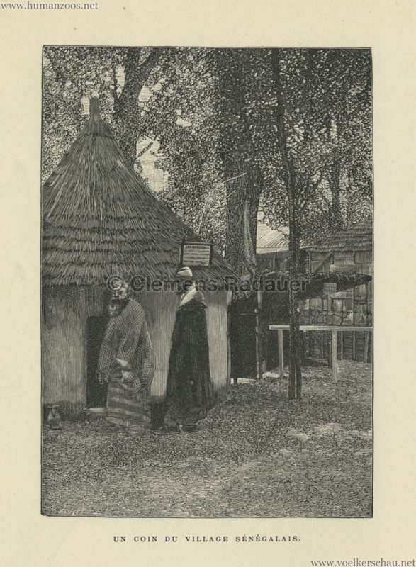 1889 exposition universelle grande ouvrage illustre - Un coin du Village Senegalais