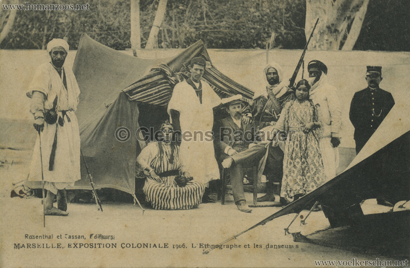 1906 Exposition Coloniale Marseille - L'Ethnographe et les danseurs