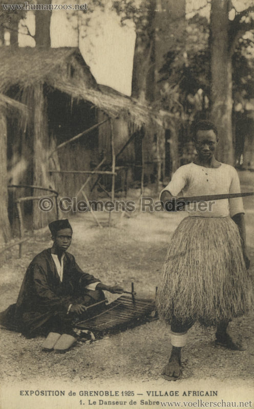 1925 Exposition Internationale Grenoble - Le Village Africain - 1. Le Danseur de Sabre