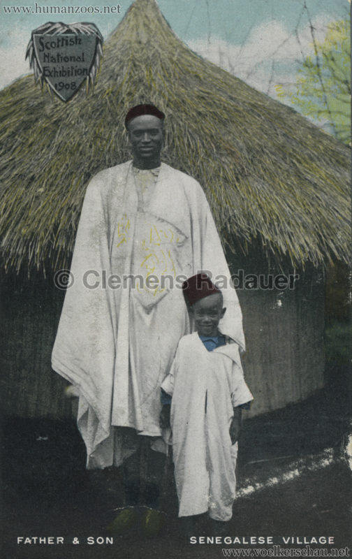 1908 Scottish National Exhibition - Senegalese Village - Father & Son