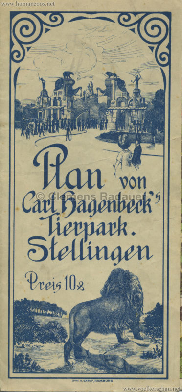 1911 Carl Hagenbeck's Tierpark Plan COVER