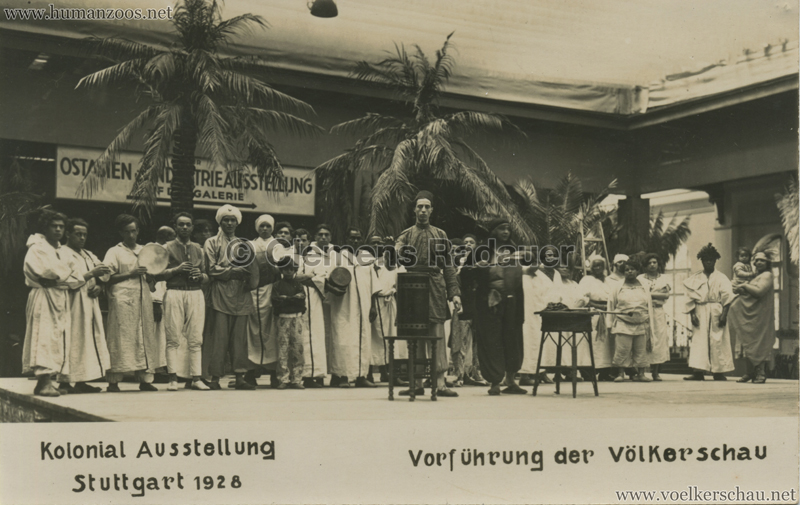 1928 Kolonial-Ausstellung Stuttgart - Vorführung der Völkerschau 2