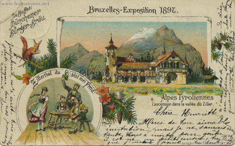 1897 Exposition Internationale de Bruxelles - Zillerthal
