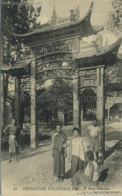 1907 Exposition Coloniale Paris, Bois de Vincennes - 17. Porte Chinoise