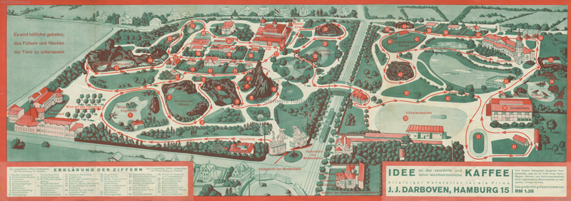 1931 (??) Carl Hagenbeck Tierpark Plan