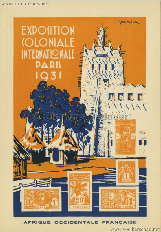 1931 Exposition Coloniale Internationale Paris Serie 834 3