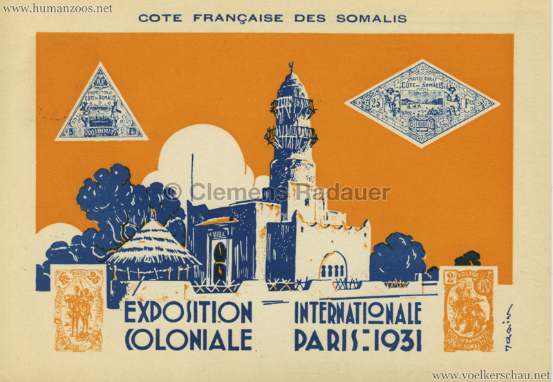 1931 Exposition Coloniale Internationale Paris Serie 834 7