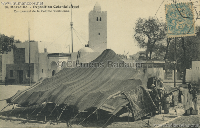 1906 Exposition Coloniale Marseille - 36. Campement de la Colonie Tunisienne