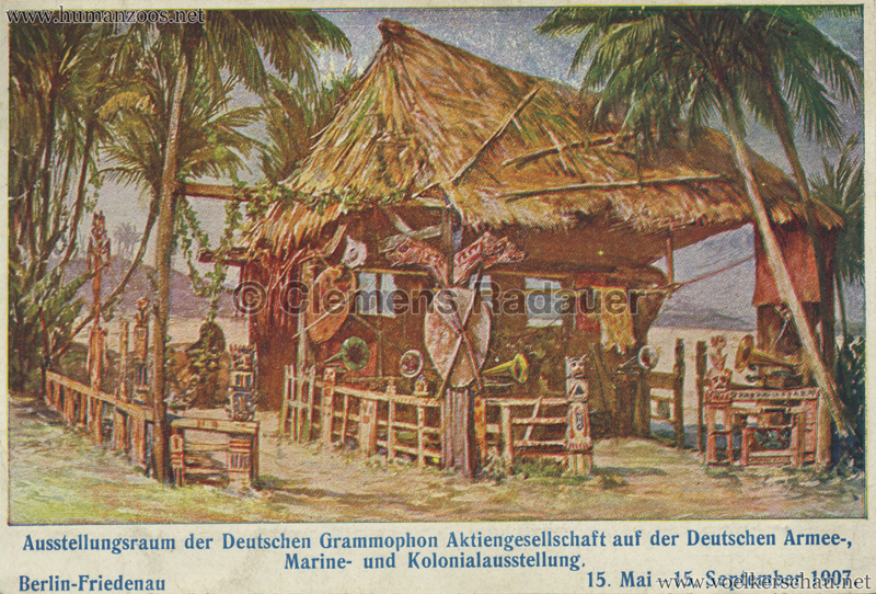 1907 Deutsche Armee-, Marine- und Kolonial-Ausstellung Berlin - Deutsche Grammophon Aktiengesellschaft