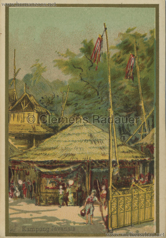 1889 Exposition Universelle Paris - Kampong Javania Karte