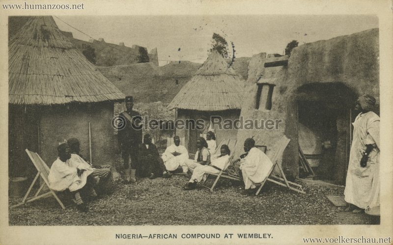 1924 British Empire Exhibition - Nigeria - African Compound at Wembley