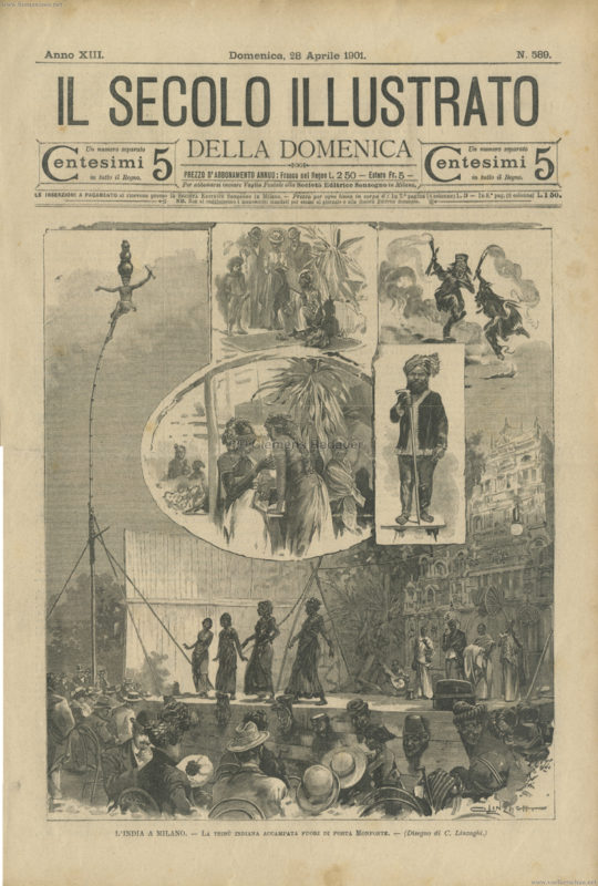 1901.04.28 Il Secolo illustrato della domenica - L'India a Milano