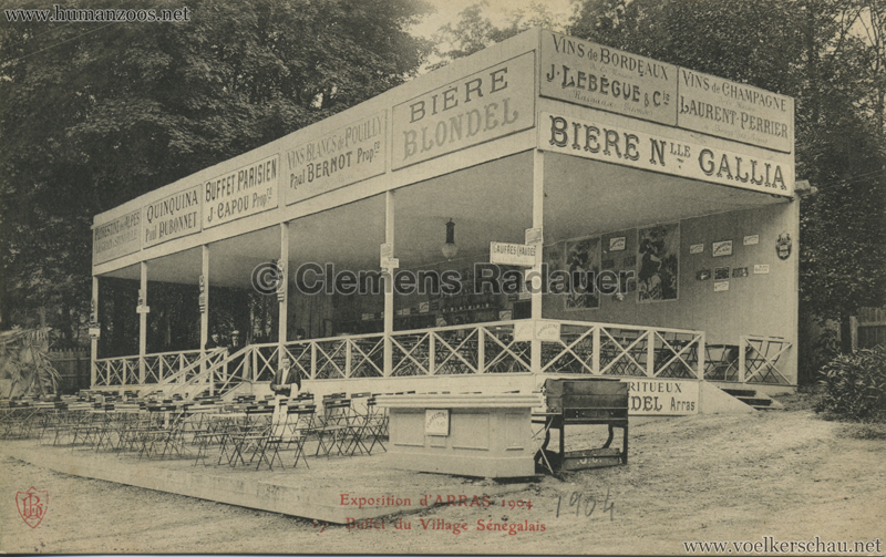 1904 Exposition d'Arras - 17. Buffet du Village Senegalais