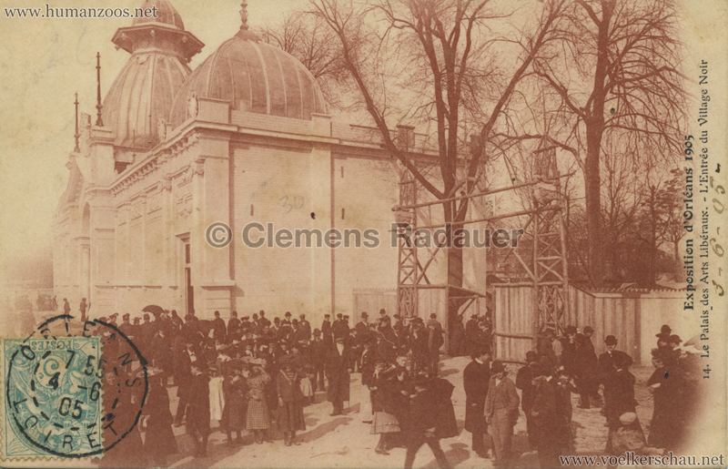 1905 Exposition d'Orleans - 14. Le Palais des Arts Liberaux - L'Entree du Village Noir