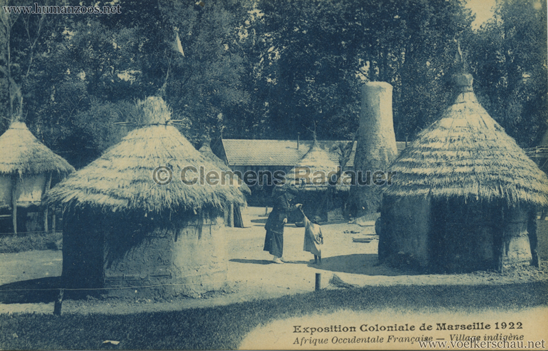 1922 Exposition Coloniale Marseille - AOF - Village Indigene