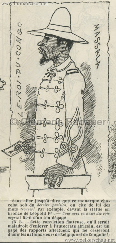 1885.07.04 Journal Amusant - Le Roi du Congo a l'Exposition d'Anvers