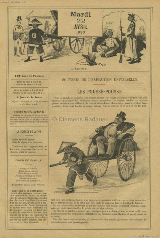 1890.04.22 Exposition Universelle - Les Pousse-Pousse