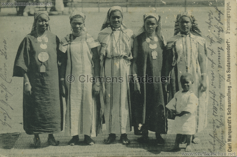 1909 Carl Marquardt's Schaustellung Das Sudanesendorf - 2. Frauengruppe VS