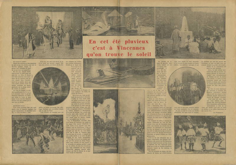 1931.08.20 A La Page - Exposition Coloniale 2